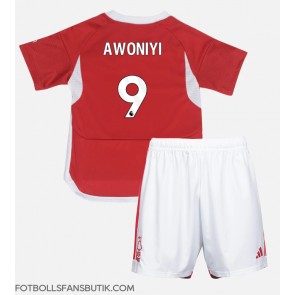 Nottingham Forest Taiwo Awoniyi #9 Replika Hemmatröja Barn 2023-24 Kortärmad (+ Korta byxor)